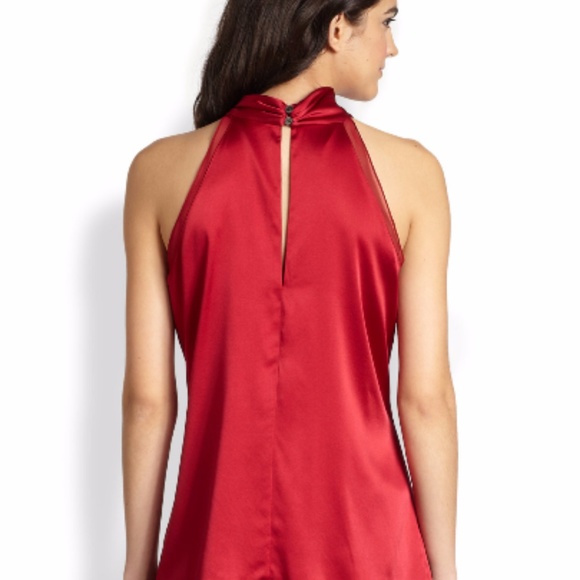 Silky Satin Neck Halter elegant top - Picture 3 of 3